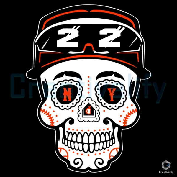 Juan Soto Sugar Skull SVG Queens Yankees Mashup Art