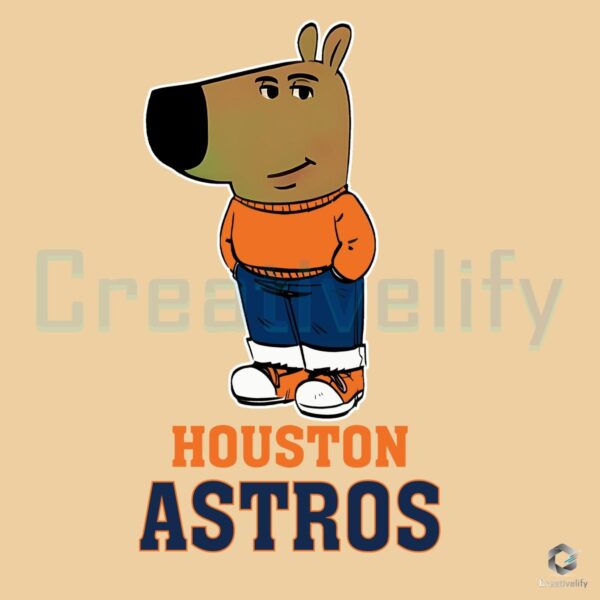 Just A Chill Guy Chill With Houston Astros PNG