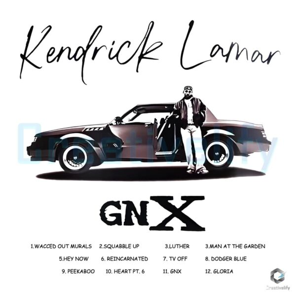 Kendrick Lamar Gnx Album Tracklist Cover PNG