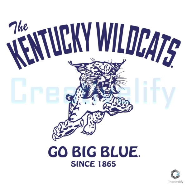 Kentucky Wildcats Go Big Blue Since 1866 SVG