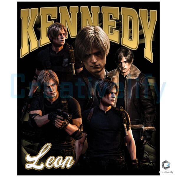 Leon S Kennedy PNG Design Instant Download Now