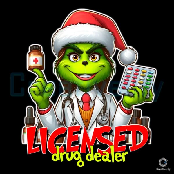 Licensed Drug Dealer Pharmacist Grinch PNG