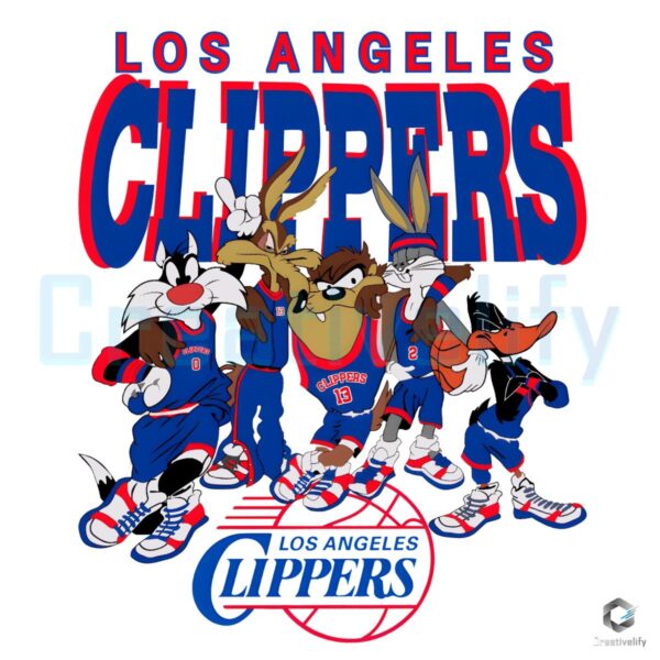 Looney Tunes x LA Clippers NBA Basketball SVG PNG Design