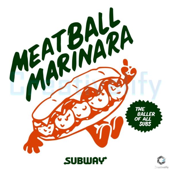 Meatball Marinara The MVP of All Subs SVG