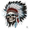 Native American Skull Art Stunning PNG Design