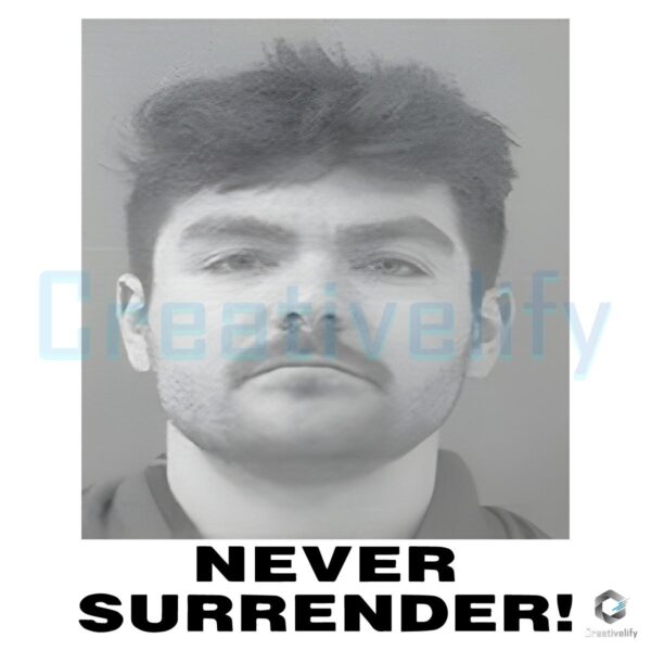 Never Surrender Bold Nick Fuentes PNG Design