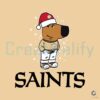 New Orleans Saints Chill Guy Christmas Football SVG