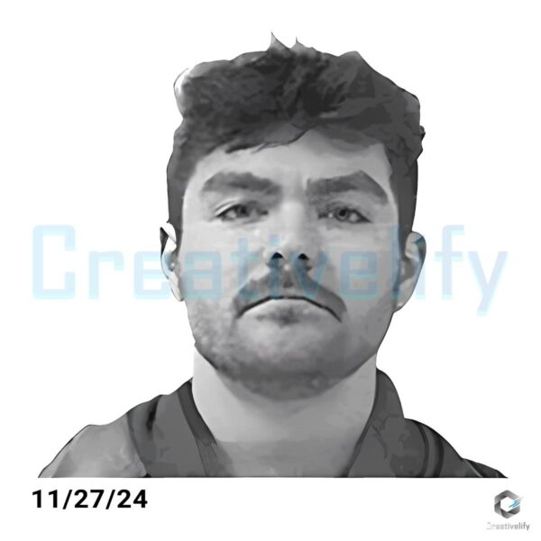 Nick Fuentes Mugshot 112724 in PNG Format