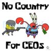 No Country for CEOs SpongeBob SVG Design