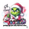 Oh Honey Grinch Nail Artist PNG