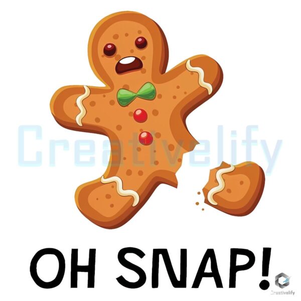 Oh Snap Gingerbread Christmas Cake SVG