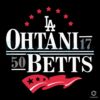 Ohtani Betts Dodgers LA Baseball Art SVG PNG Designs