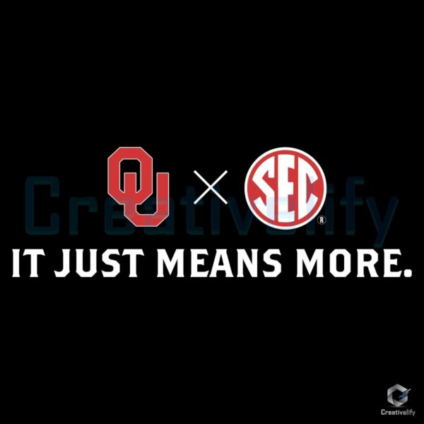 Oklahoma Sooners It Just Means More SVG