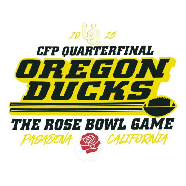 Oregon Ducks Rose Bowl Game SVG CFP Quarterfinal Glory