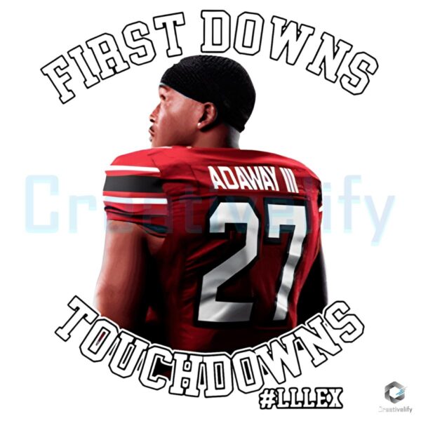 Oscar Adaway III First Downs Touchdowns in PNG Style