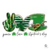 Peace Love St Patricks Day SVGPNG Delight