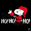 Peanuts Christmas Santa Snoopy Ho Ho Ho SVG