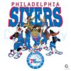 Philadelphia 76ers x Looney Tunes NBA Basketball SVG PNG