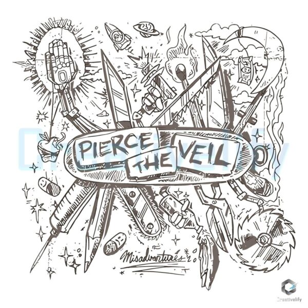 Pierce the Veil Album Misadventures PNG Artwork