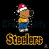 Pittsburgh Steelers Chill Guy Christmas Football SVG