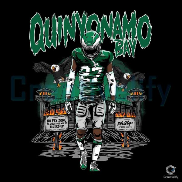 Quinyon Mitchell Eagles Quinyonamo Bay PNG Design