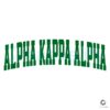 Retro Alpha Kappa Alpha Sorority Letterman SVG Design