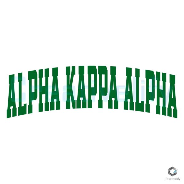 Retro Alpha Kappa Alpha Sorority Letterman SVG Design