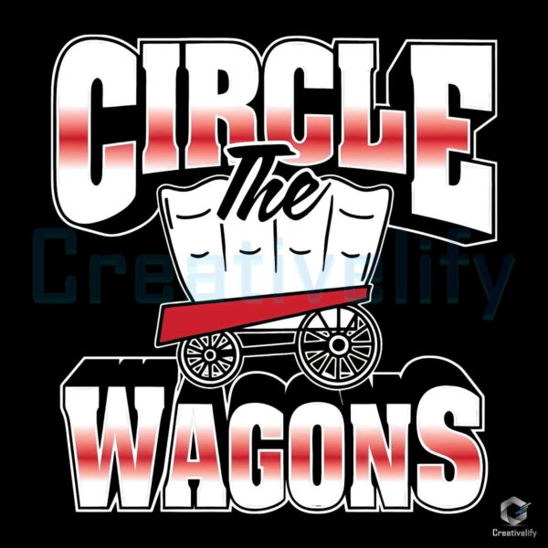 Retro Buffalo Bills SVG Circle the Wagons in Style