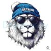 Retro Detroit Lions Big Face Mascot Logo in PNG Format