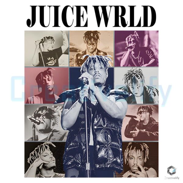 Retro Juice Wrld Eras Tour Design PNG