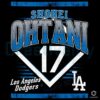 Retro Shohei Ohtani MLB Players PNG Los Angeles Dodgers Style