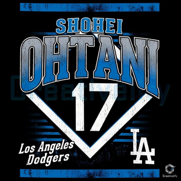 Retro Shohei Ohtani MLB Players PNG Los Angeles Dodgers Style