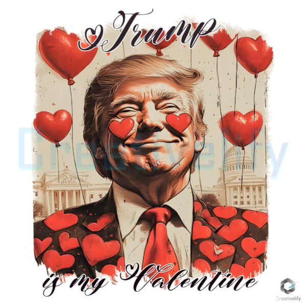 Retro Trump Is My Valentine SVGPNG Design