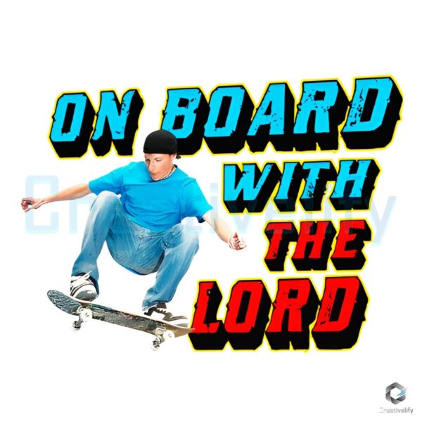 Ride with the Lord in Faith PNG Design