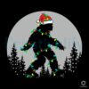 Santa Bigfoot Christmas Lights SVG