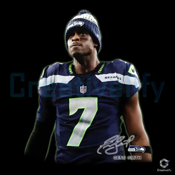 Seattle Seahawks Geno Smith 7 Signature PNG