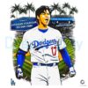 Shohei Ohtani 17 Los Angeles Dodgers PNG