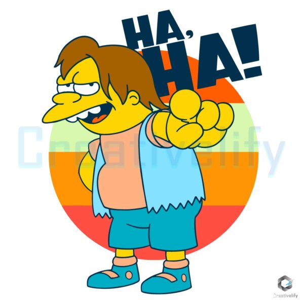 Simpsons Ha Ha Pointing SVG Design