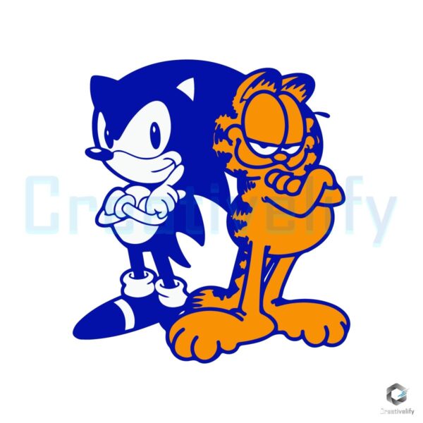 Sonfield Sonic And Garfield SVG