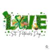 St Patricks Day Love Leopard Shamrock PNG Design