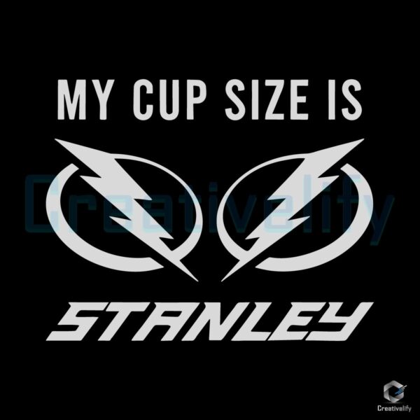 Stanley Cup Size Tampa Bay Lightning SVG Design