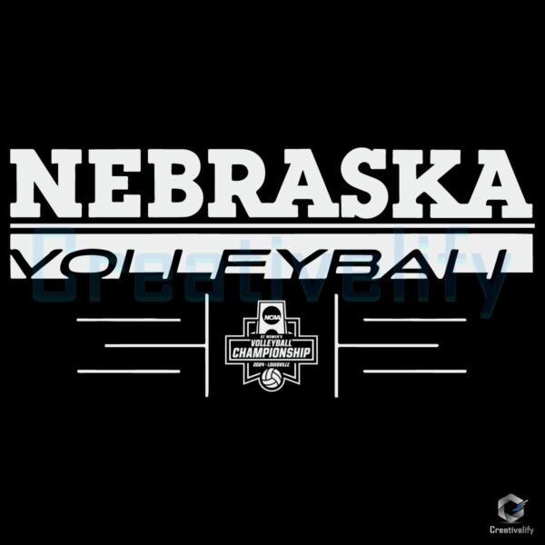 SVG Design Nebraska Volleyball 2024 NCAA Semifinals