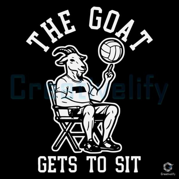 SVG Design The GOAT of Sit Volleyball