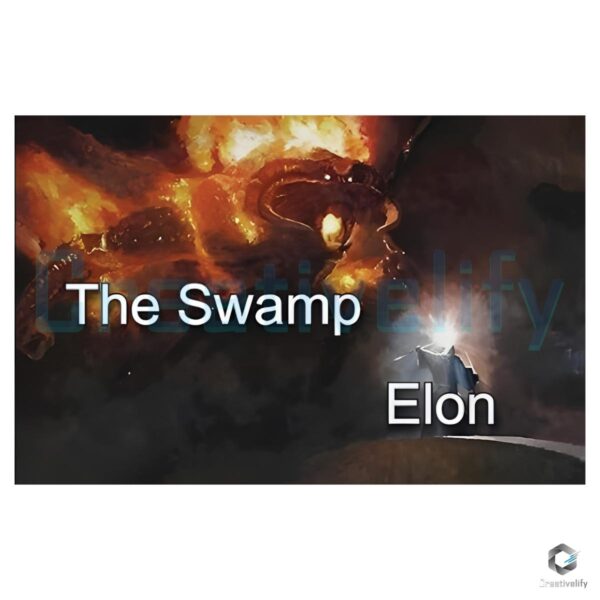 Swampy Elon Musk Meme Magic Funny PNG Download