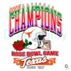 Texas Hook Em National Champs Rose Bowl Vintage PNG Design