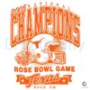 Texas Longhorns Retro Rose Bowl Champions SVG PNG Design