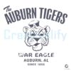 The Auburn Tigers War Eagle Football SVG