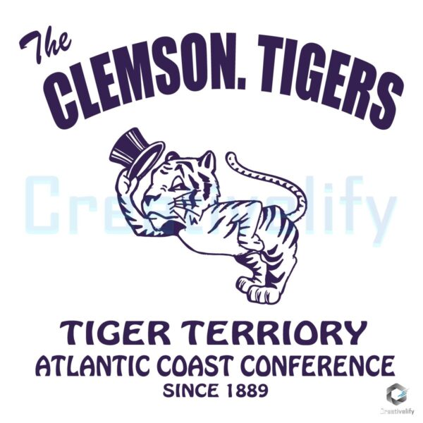 The Clemson Tigers Football Tiger Territory SVG