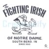 The Fighting Irish Of Notre Dame Logo Mascot Football SVG