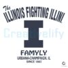 The Illinois Fighting Illini Football Familly SVG